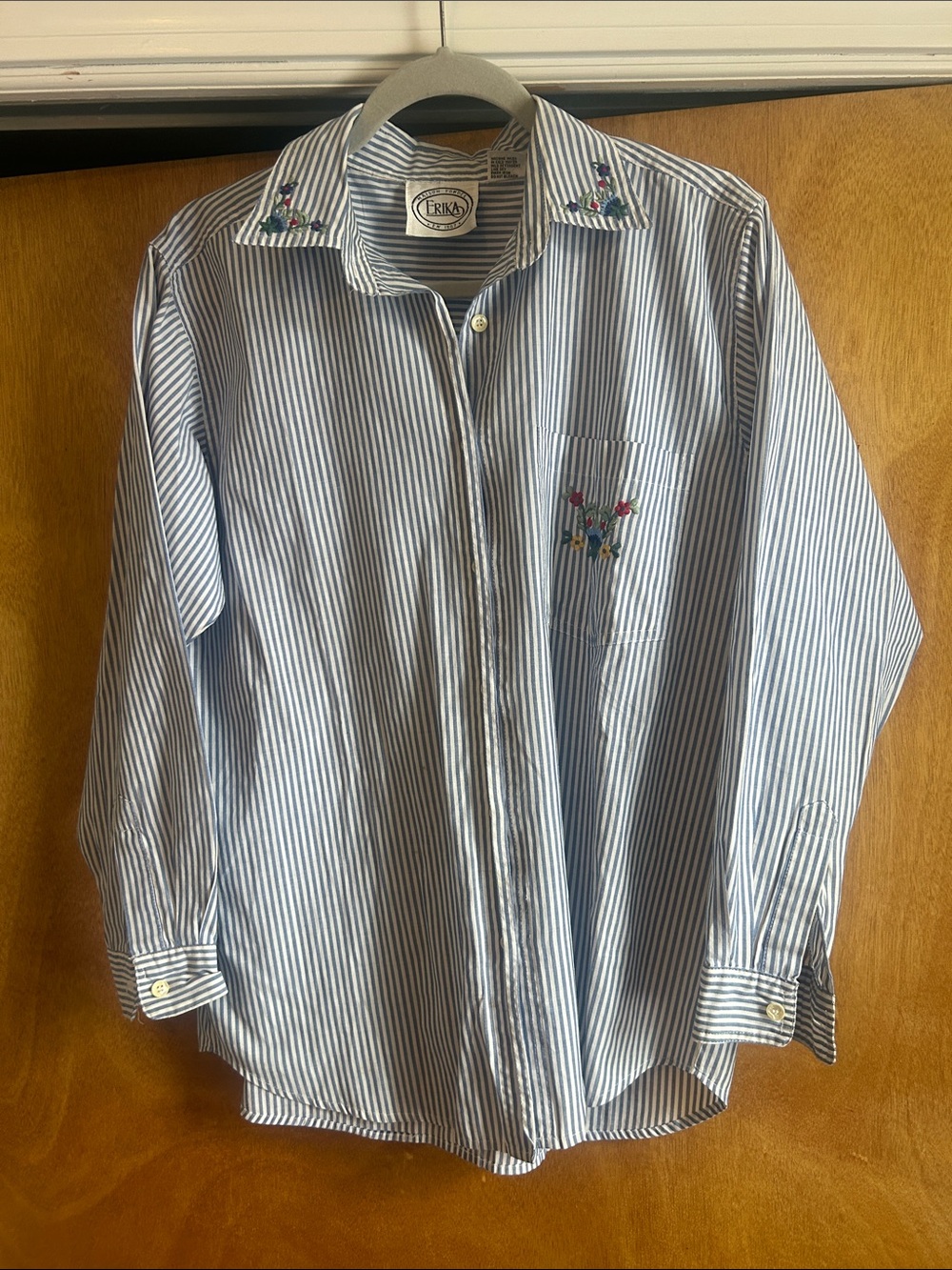 Erika | Vintage Pin Stripe Button Down